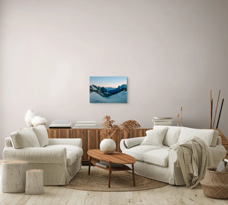 Tablou Canvas, Peisaj Montan la Răsărit, 54 x 39 cm – poza 5