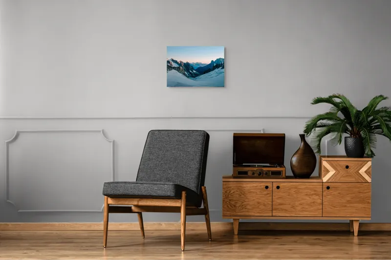 Tablou Canvas, Peisaj Montan la Răsărit, 54 x 39 cm – poza 7