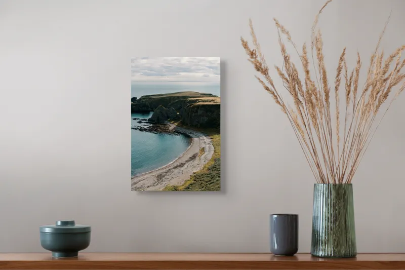 Tablou Canvas, Plajă Retrasă în Lumina Dimineții, , Multicolor, 26 x 39 cm – poza 5