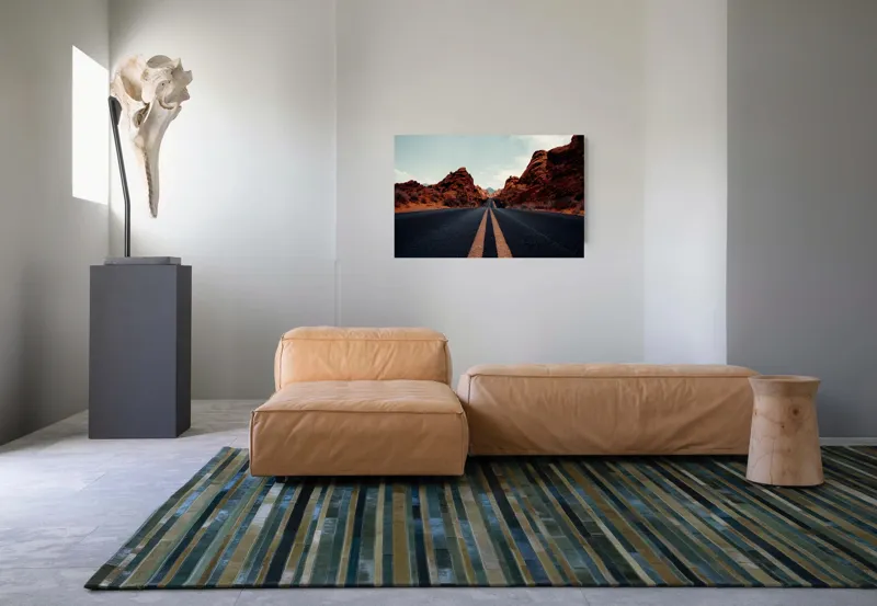 Tablou Canvas Drumul tainic prin stânci roșiatice, 90 x 50 cm – poza 8