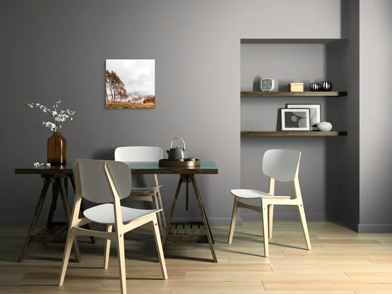 Tablou Canvas, Peisaj Montan de Toamnă, , Multicolor, 50 x 50 cm – poza 8
