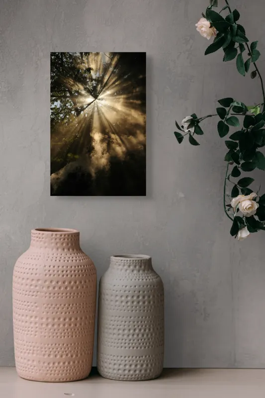 Tablou Canvas, Lumina magică în pădurea înflorită, 26 x 39 cm – poza 6