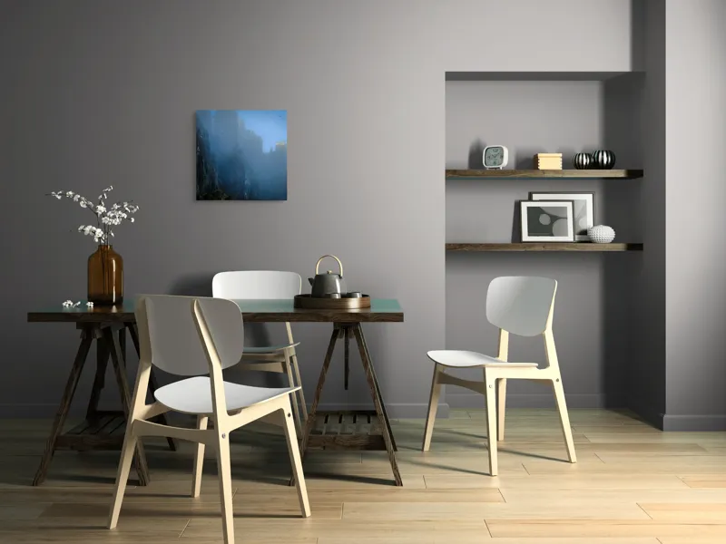 Tablou Canvas, Zbor lin printre piscuri învăluite, , Peisaj Montan, 50 x 50 cm – poza 8