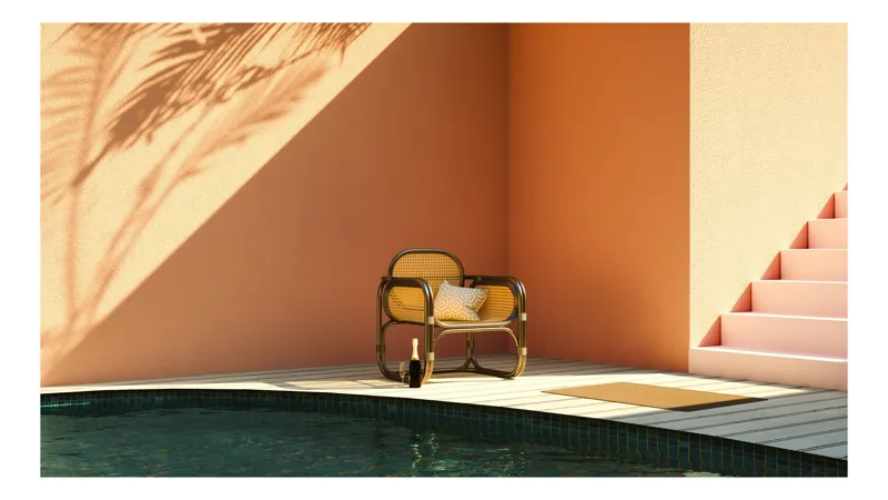 Tablou Canvas Ambiant Piscină Relaxant, 100 x 70 cm