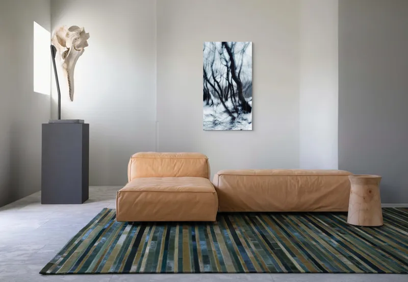 Tablou Canvas Dansul etereal al pădurii de iarnă, 50 x 90 cm – poza 5