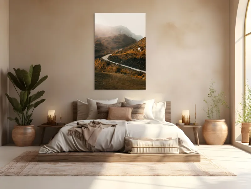 Tablou Canvas Drumul viselor printre coline arămii, 100 x 150 cm – poza 3