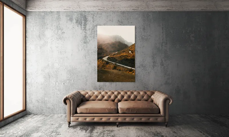 Tablou Canvas Drumul viselor printre coline arămii, 100 x 150 cm – poza 6