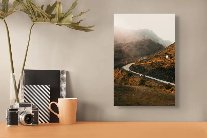 Tablou Canvas Drumul viselor printre coline arămii, 26 x 39 cm – poza 3