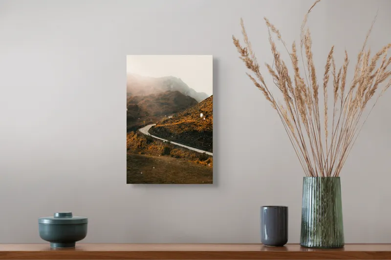 Tablou Canvas Drumul viselor printre coline arămii, 26 x 39 cm – poza 5