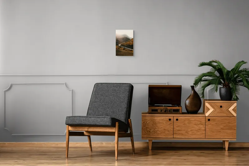 Tablou Canvas Drumul viselor printre coline arămii, 26 x 39 cm – poza 8