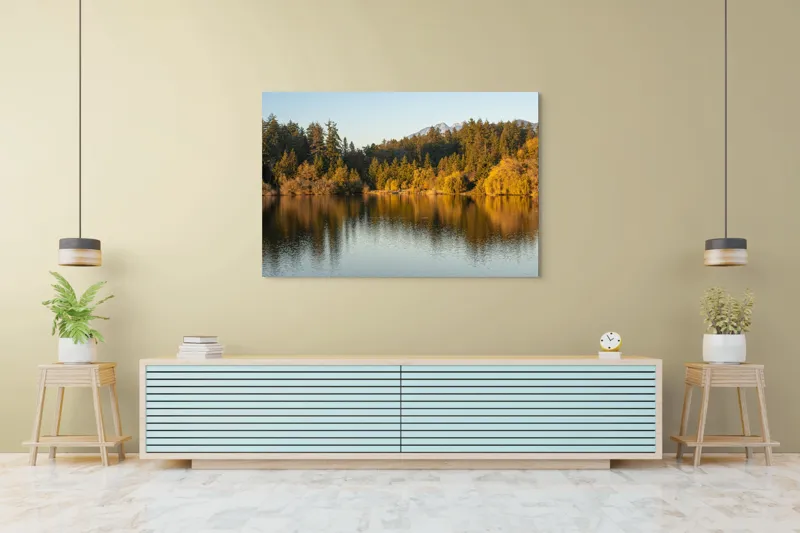 Tablou Canvas Reflexii Aurii în Asfințit Seren, 150 x 100 cm – poza 6