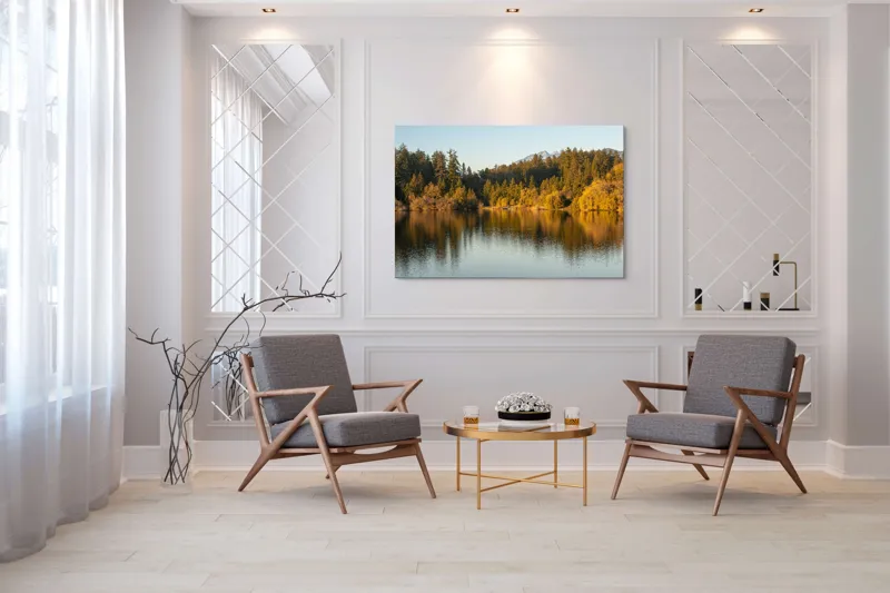 Tablou Canvas Reflexii Aurii în Asfințit Seren, 150 x 100 cm – poza 7