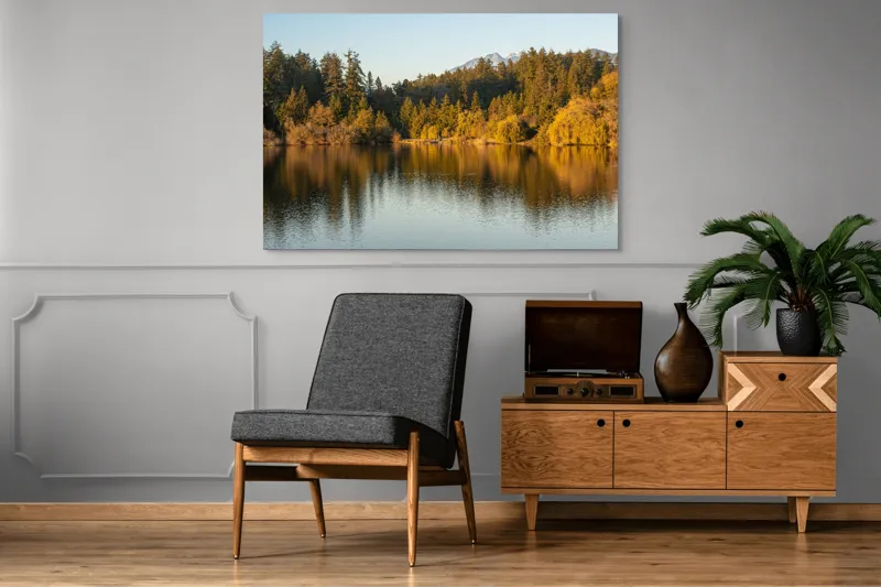 Tablou Canvas Reflexii Aurii în Asfințit Seren, 150 x 100 cm – poza 8