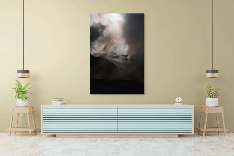 Tablou Canvas Întunericul Vulcanului Fumegător, 100 x 150 cm – poza 4