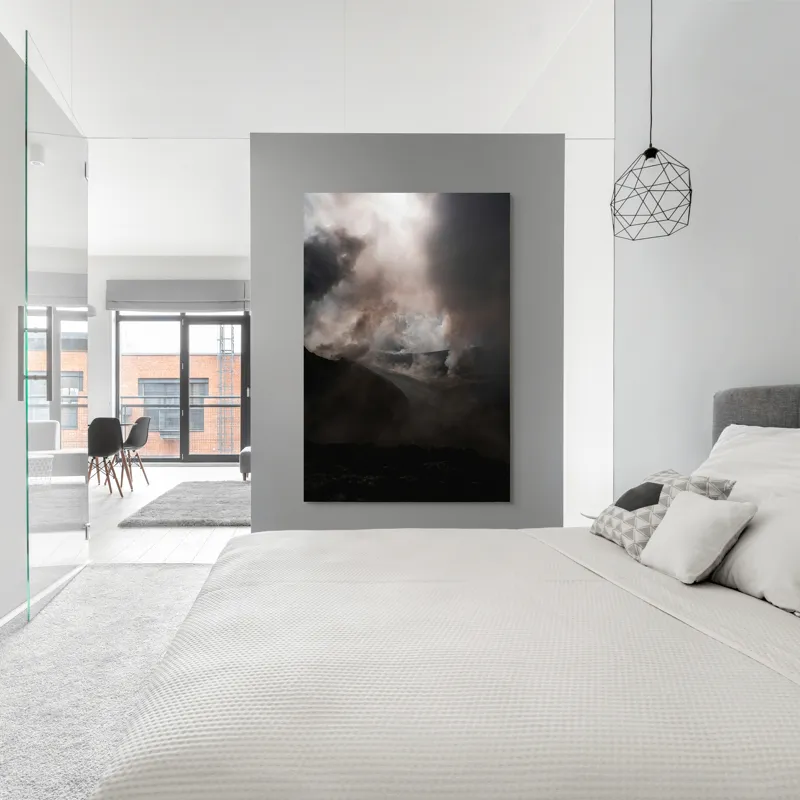 Tablou Canvas Întunericul Vulcanului Fumegător, 100 x 150 cm – poza 5