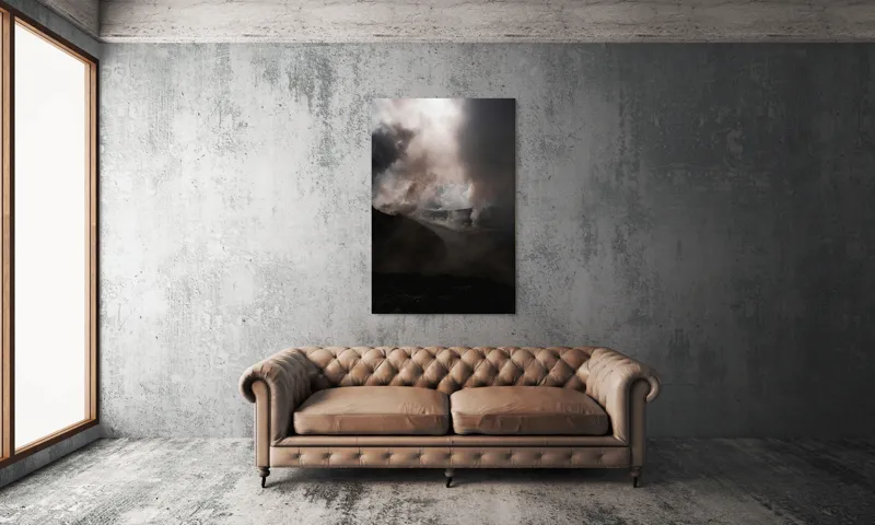 Tablou Canvas Întunericul Vulcanului Fumegător, 100 x 150 cm – poza 6