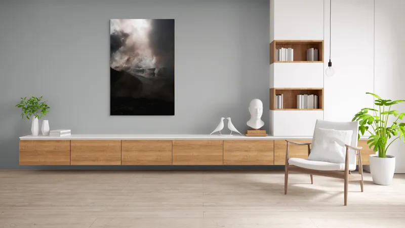 Tablou Canvas Întunericul Vulcanului Fumegător, 100 x 150 cm – poza 8