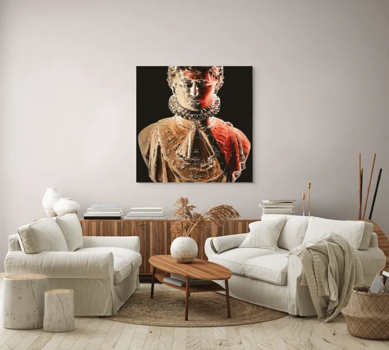Tablou Canvas, "Împăratul în lumina dramatică", 100 x 100 cm – poza 3