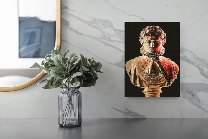 Tablou Canvas, "Împăratul în lumina dramatică", 26 x 39 cm – poza 4