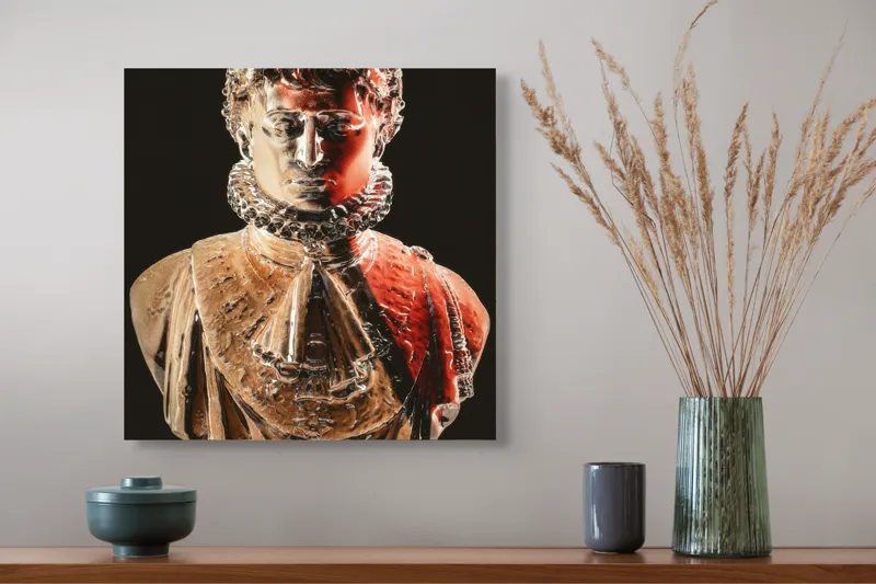 Tablou Canvas, "Împăratul în lumina dramatică", 50 x 50 cm – poza 4