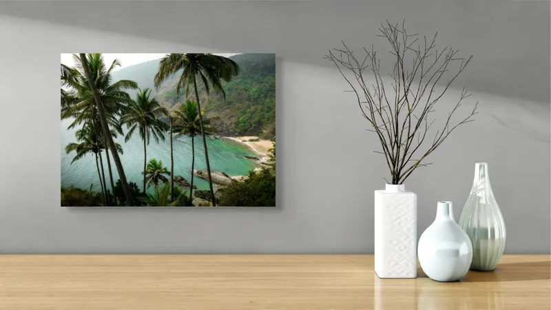 Tablou Canvas pe palmieri verzi evadare radiantă, 54 x 39 cm – poza 3