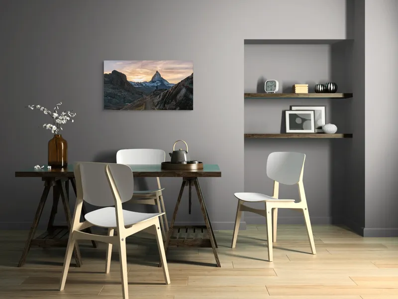 Tablou Canvas, "Tăcerea muntelui la apus", 90 x 50 cm – poza 3