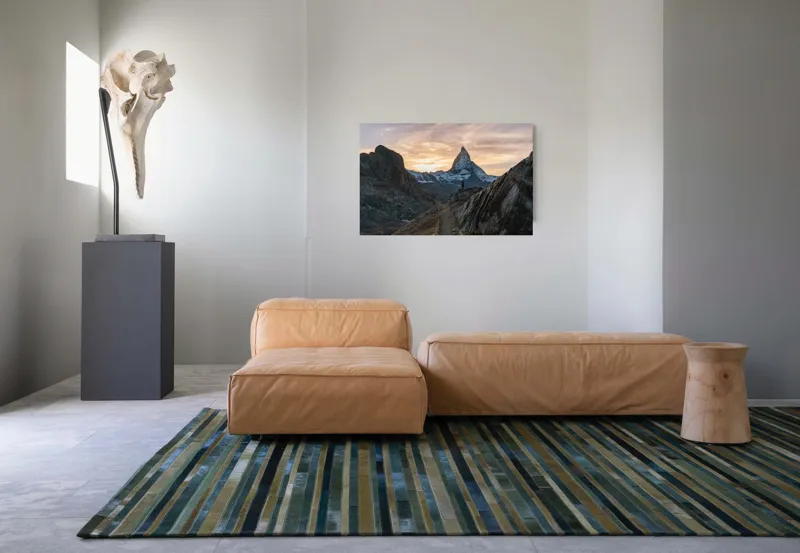 Tablou Canvas, "Tăcerea muntelui la apus", 90 x 50 cm – poza 8