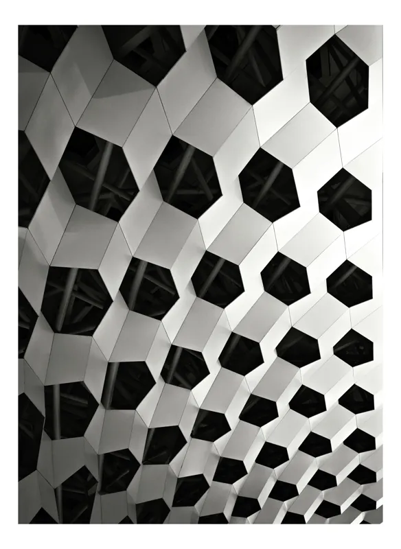 Tablou Canvas Umbre Geometrice în Mișcare Perpetuă, 50 x 50 cm