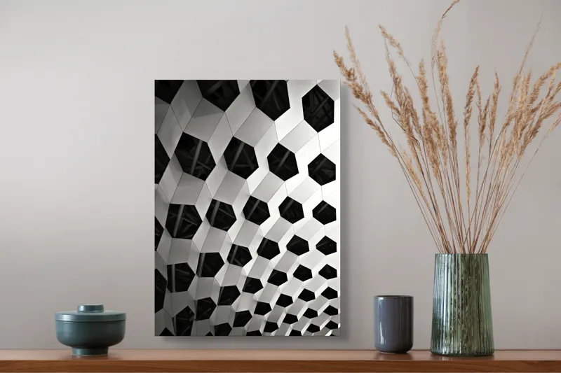 Tablou Canvas Umbre Geometrice în Mișcare Perpetuă, 39 x 54 cm – poza 3