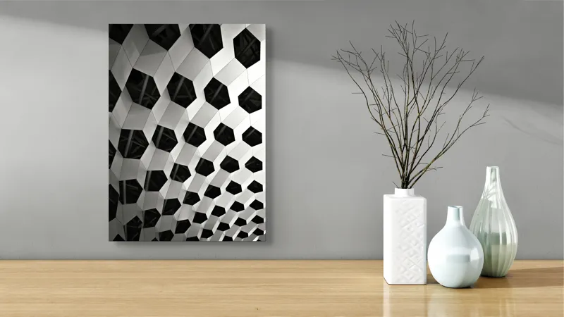 Tablou Canvas Umbre Geometrice în Mișcare Perpetuă, 39 x 54 cm – poza 4