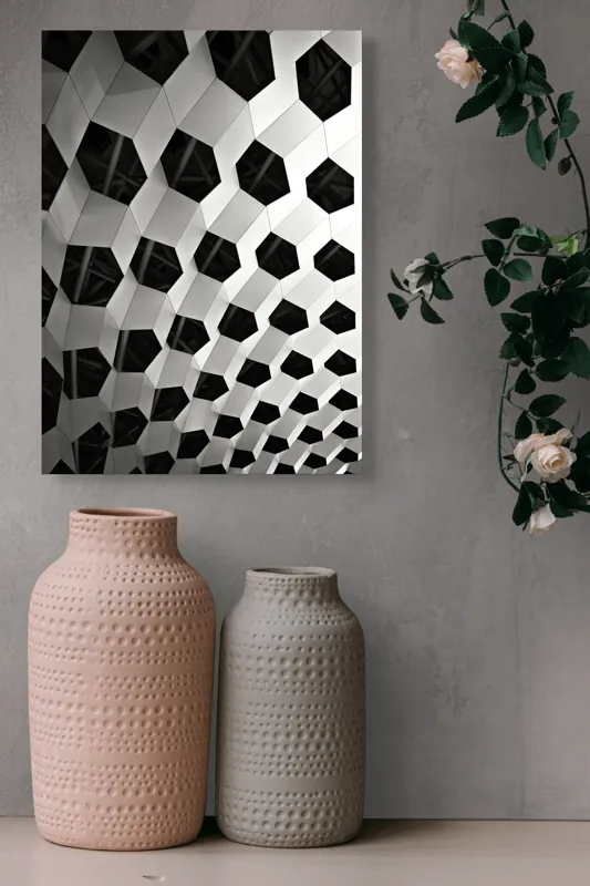 Tablou Canvas Umbre Geometrice în Mișcare Perpetuă, 39 x 54 cm – poza 6