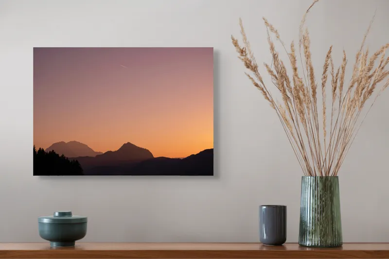 Tablou Canvas peisaj munți amurg pe munți, 54 x 39 cm – poza 4