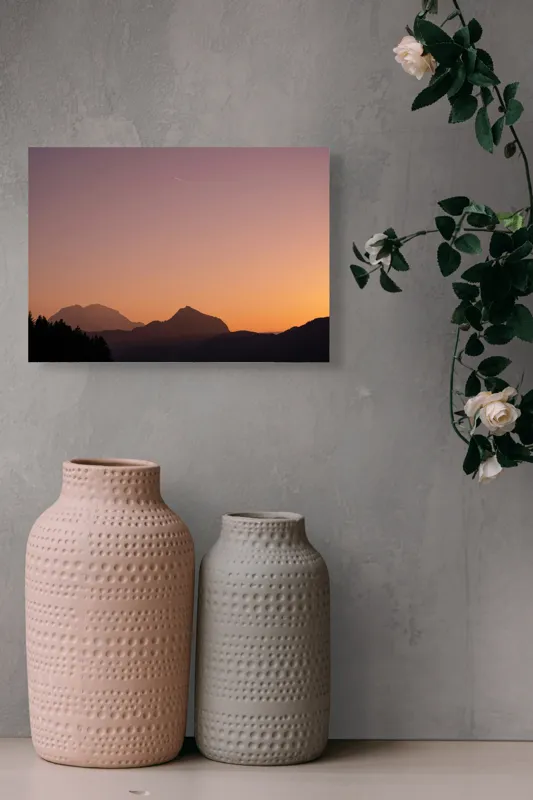 Tablou Canvas peisaj munți amurg pe munți, 54 x 39 cm – poza 8