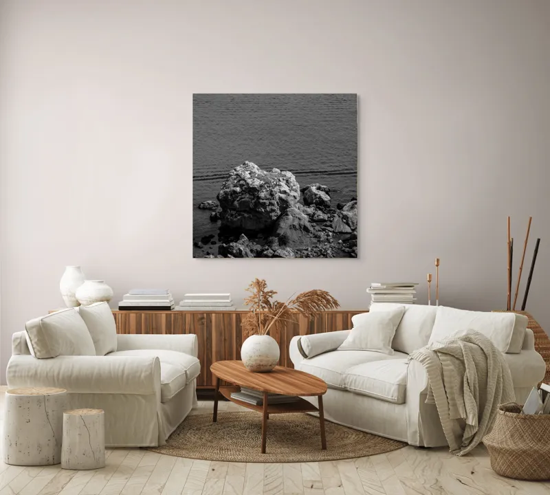 Tablou Canvas, "Colosul Somnoros al Mării Eterne", 100 x 100 cm – poza 3