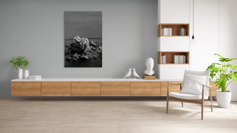 Tablou Canvas, "Colosul Somnoros al Mării Eterne", 100 x 150 cm – poza 8