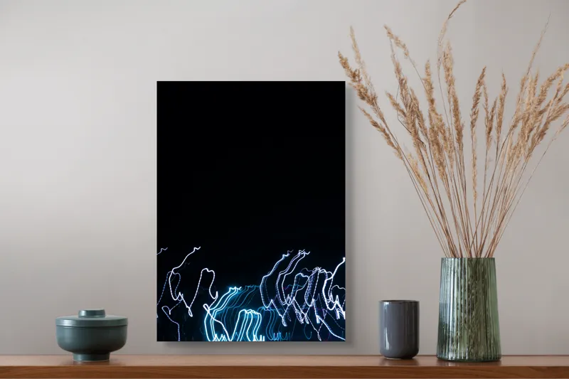 Tablou Canvas, "Fulgerele Viselor Întunecate în Noapte", 39 x 54 cm – poza 3