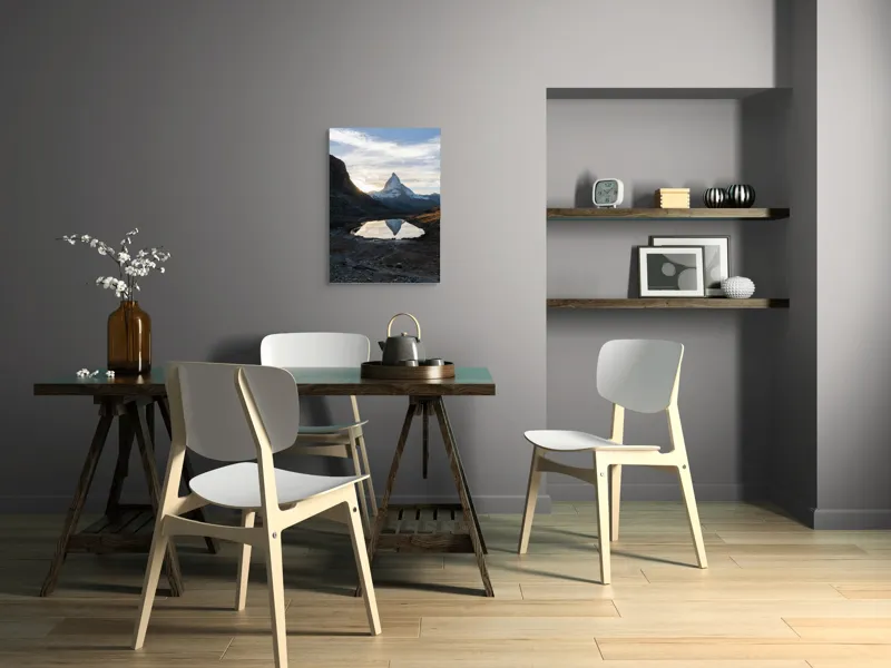 Tablou Canvas, "Reflecții în oglinda muntelui etern", 50 x 70 cm – poza 5