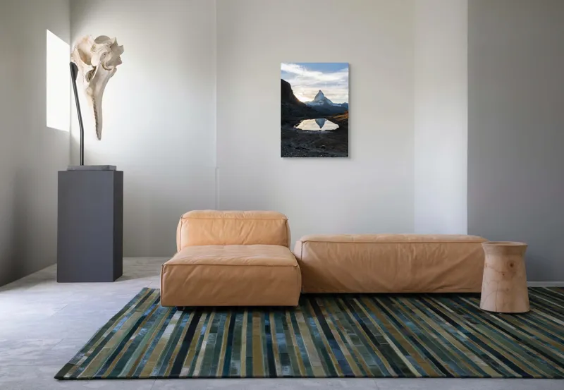Tablou Canvas, "Reflecții în oglinda muntelui etern", 50 x 70 cm – poza 7