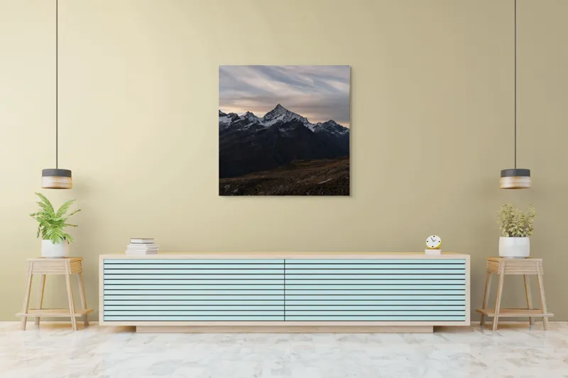 Tablou Canvas pe temă de peisaj cu atmosferă serenoasă, 100 x 100 cm – poza 5