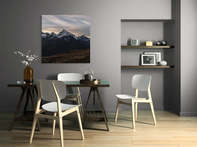 Tablou Canvas pe temă de peisaj cu atmosferă serenoasă, 100 x 100 cm – poza 6
