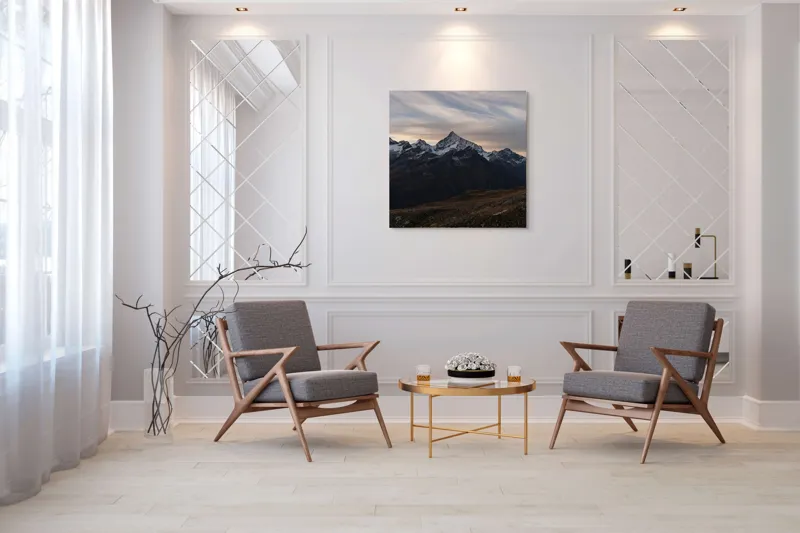 Tablou Canvas pe temă de peisaj cu atmosferă serenoasă, 100 x 100 cm – poza 7