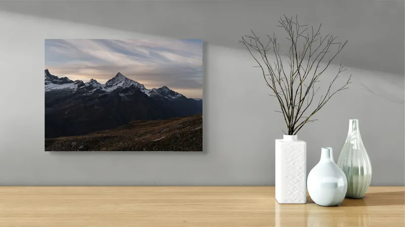 Tablou Canvas pe temă de peisaj cu atmosferă serenoasă, 54 x 39 cm – poza 3