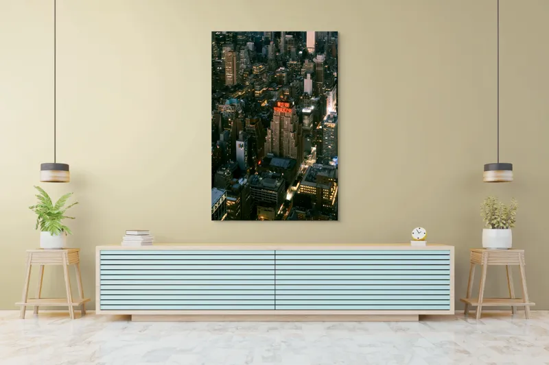Tablou Canvas Nocturn cu Panoramă Urbană, , Multicolor, 100 x 150 cm – poza 4