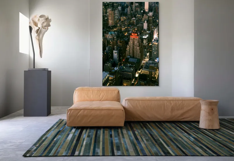 Tablou Canvas Nocturn cu Panoramă Urbană, , Multicolor, 100 x 150 cm – poza 7
