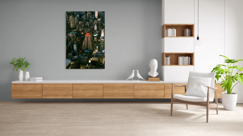 Tablou Canvas Nocturn cu Panoramă Urbană, , Multicolor, 100 x 150 cm – poza 8