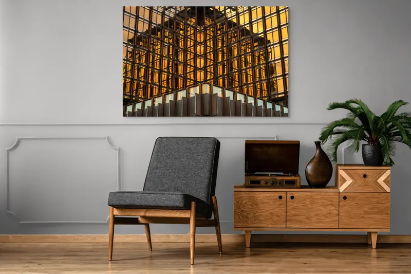 Tablou Canvas Simetrie aurie a orașului vibrant, 150 x 100 cm – poza 8