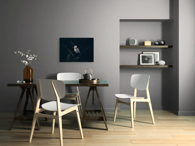 Tablou Canvas cu Egretă Multicolor – Artă Murală Elegantă, 70 x 50 cm – poza 5
