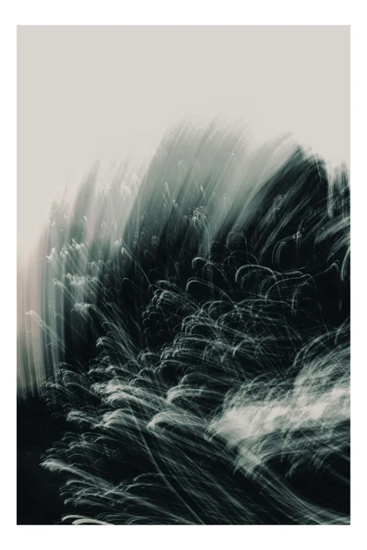 Tablou Abstract Dinamic: Armonie în Mișcare și Fluiditate, 70 x 100 cm