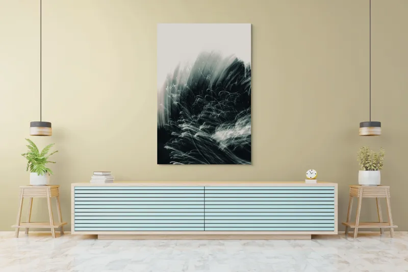 Tablou Abstract Dinamic: Armonie în Mișcare și Fluiditate, 100 x 150 cm – poza 4