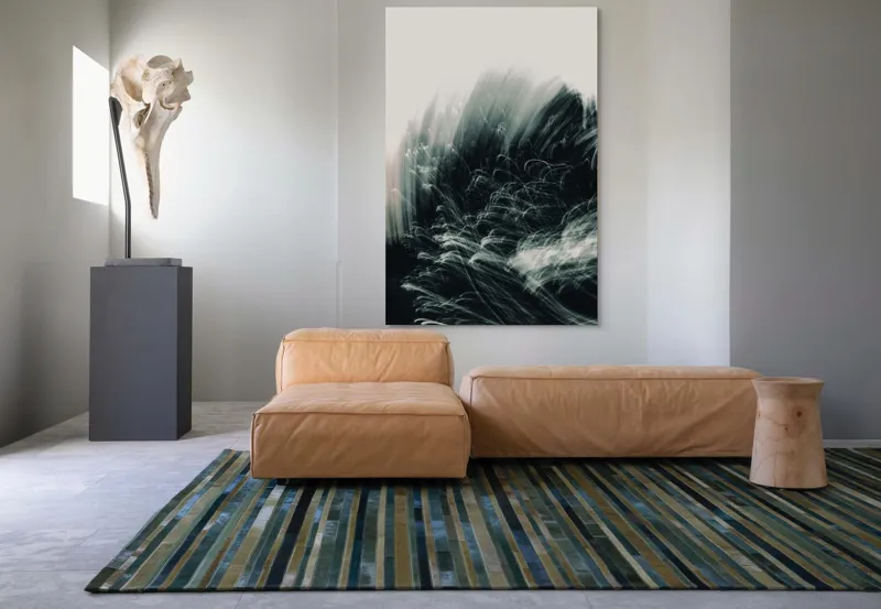 Tablou Abstract Dinamic: Armonie în Mișcare și Fluiditate, 100 x 150 cm – poza 7
